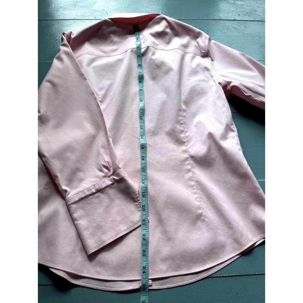 Brooks Brothers Pink 3/4 Sleeve‎ Button Down Shirt Women's 4 Preppy Classic
